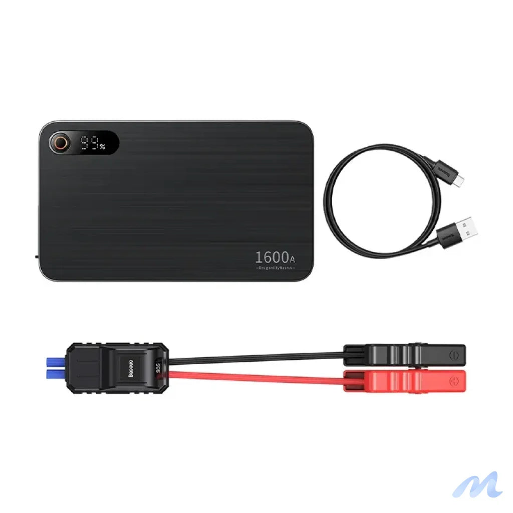 Powerbank/Baseus Super Energy PRO Car Jump Starter, 1600A, USB (black)