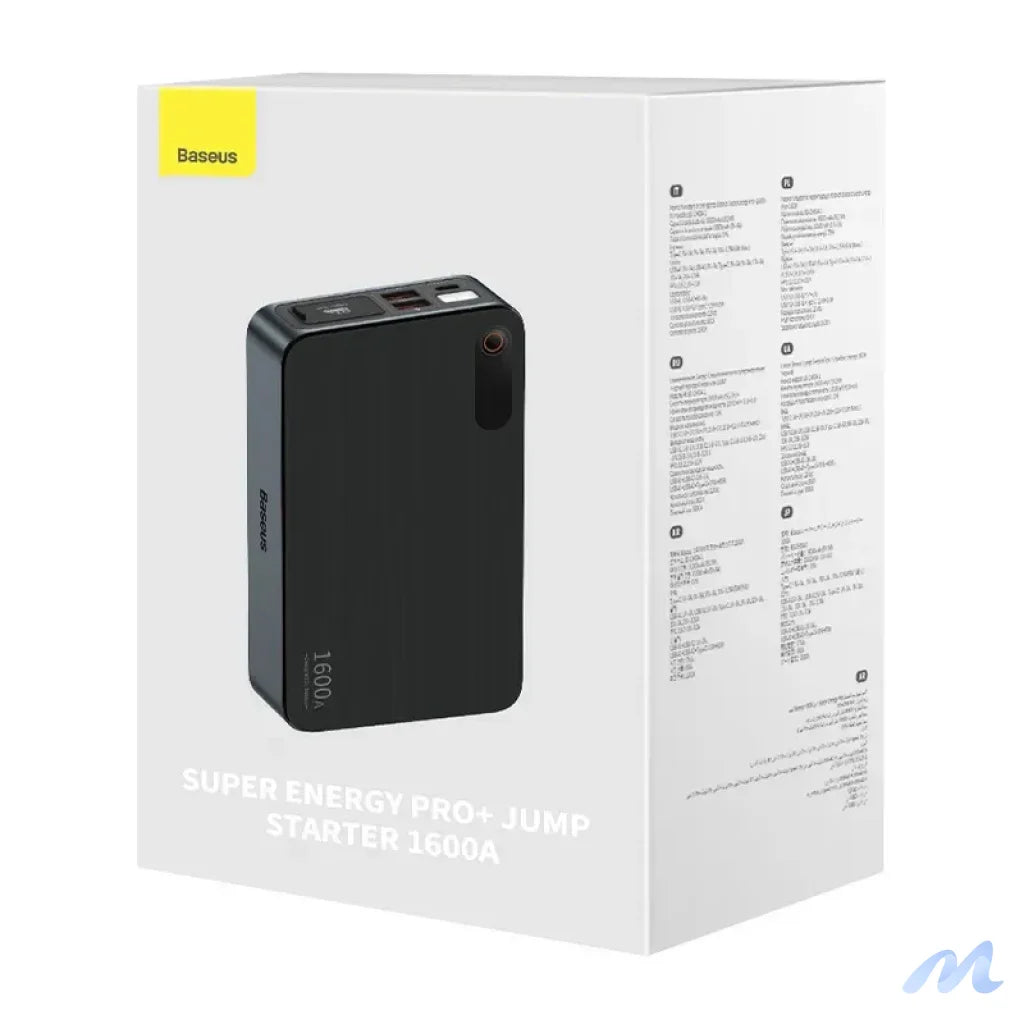 Powerbank/Baseus Super Energy PRO Car Jump Starter, 1600A, USB (black)