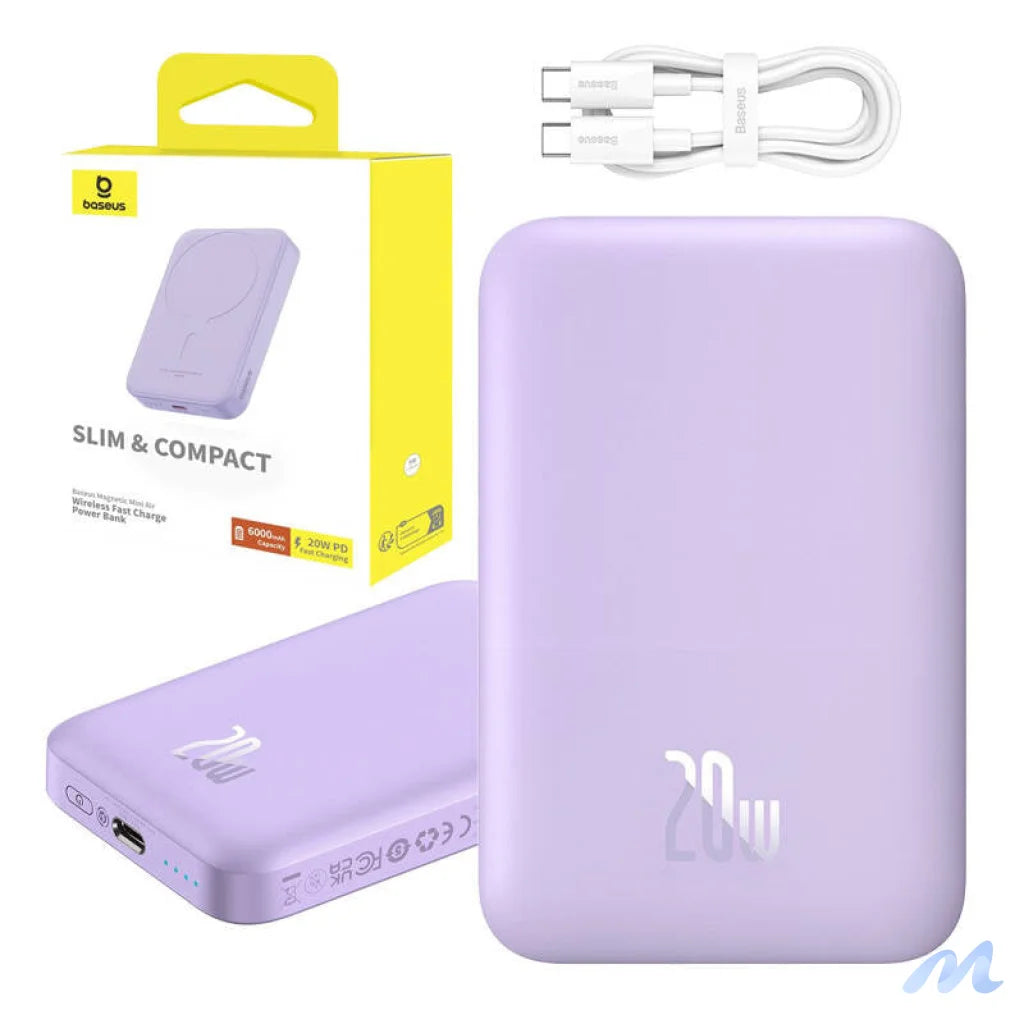 Powerbank mini Baseus 6000 mAh 20W (purple)