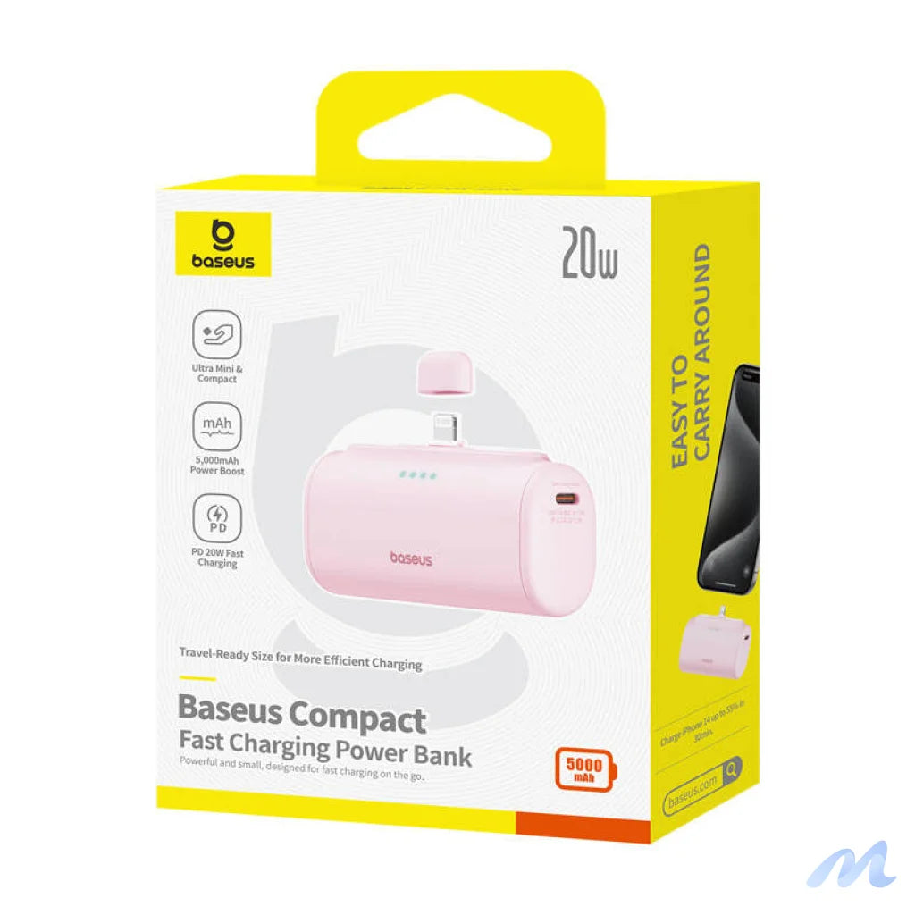 Powerbank OS-Baseus Compact IP 5000mAh 20W (pink)