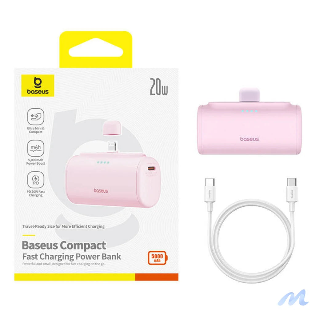 Powerbank OS-Baseus Compact IP 5000mAh 20W (pink)
