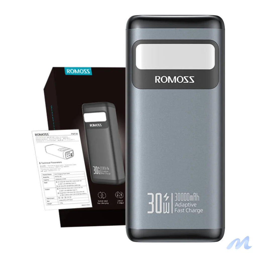 Powerbank PMT30 Romoss 30000mAh 30W (black)