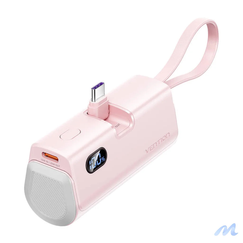 Powerbank Vention LED display 4800mAh 22.5W FHQP0 (pink)