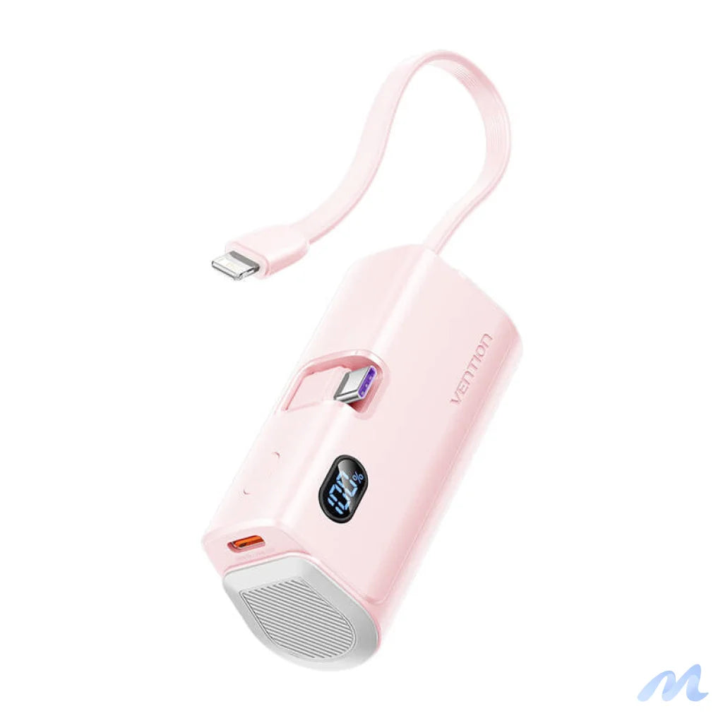 Powerbank Vention LED display 4800mAh 22.5W FHQP0 (pink)