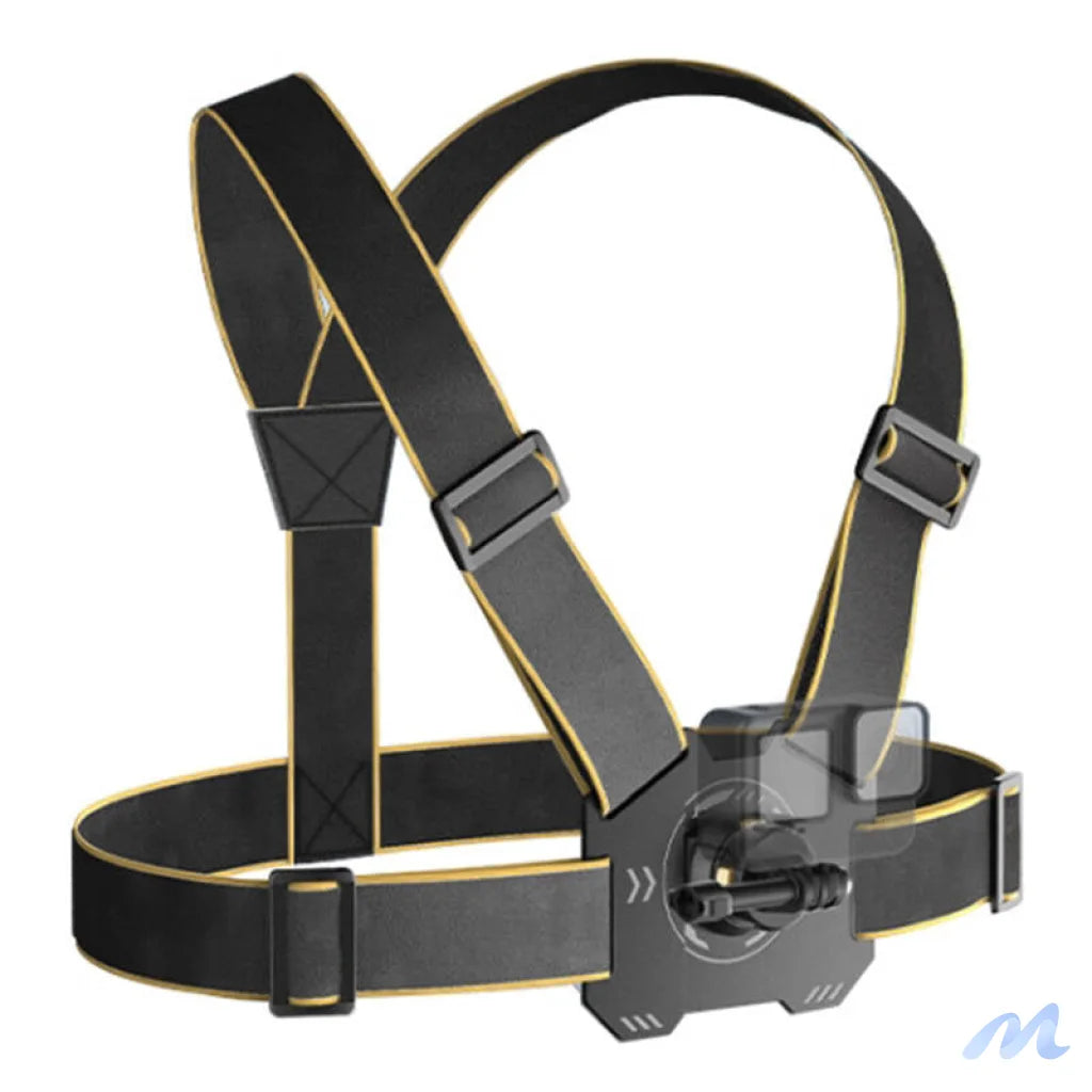 PULUZ chest harness for sports cameras (including Ace Pro 2, Osmo Action 5 Pro)(black)