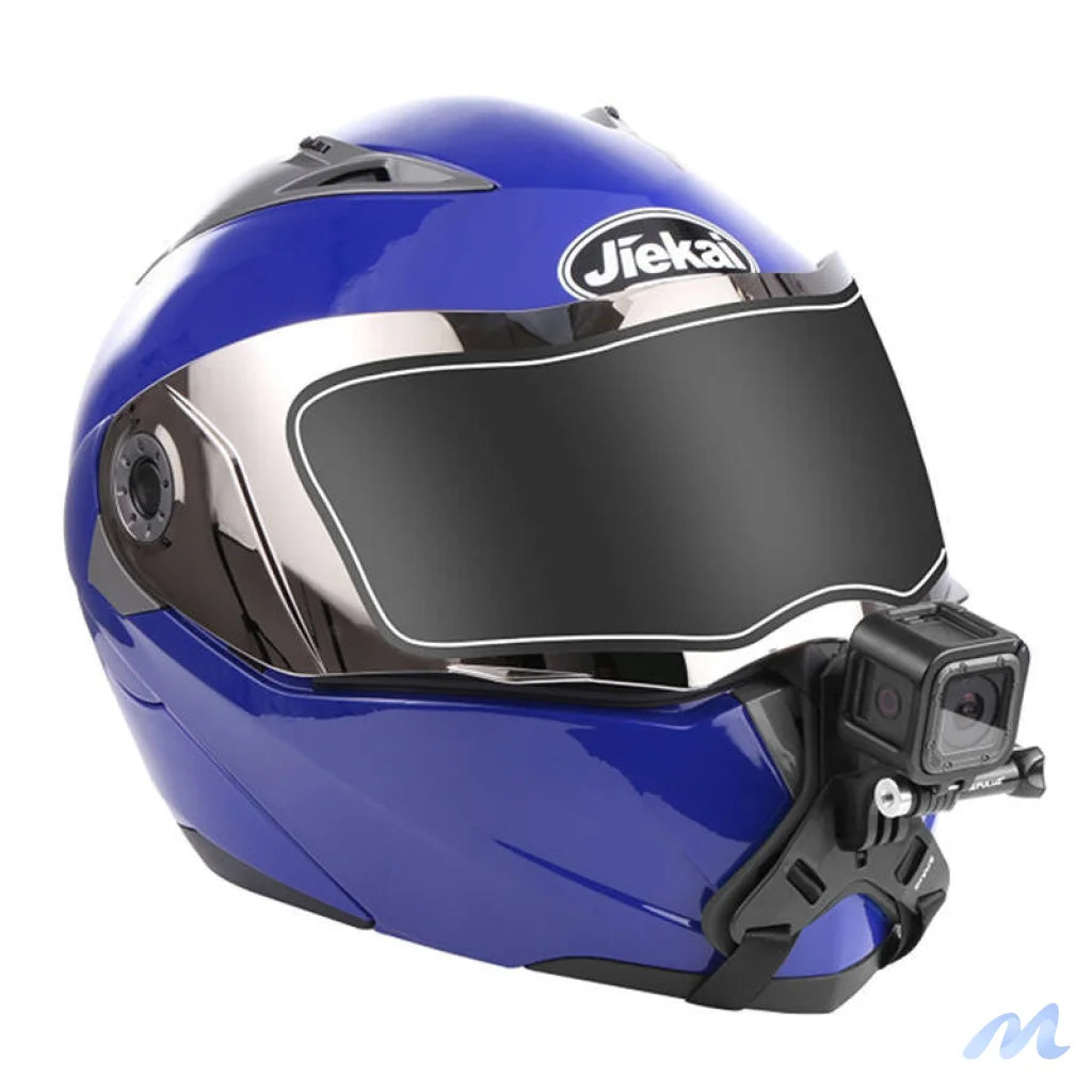 PULUZ helmet chin mount for sports cameras (including X5 / X4, Osmo Action 5 Pro) PU579B