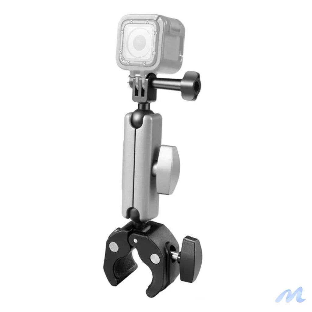 PULUZ motorcycle mount for sports cameras (DJI, GoPro, Insta360) (black)