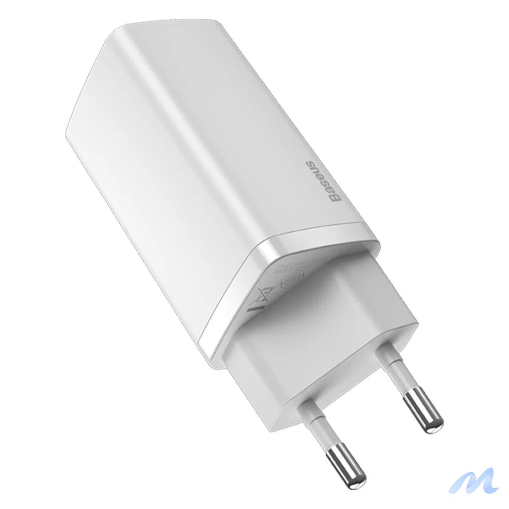 Quick Travel Charger Baseus GaN2 Lite USB+C 65W EU (white)