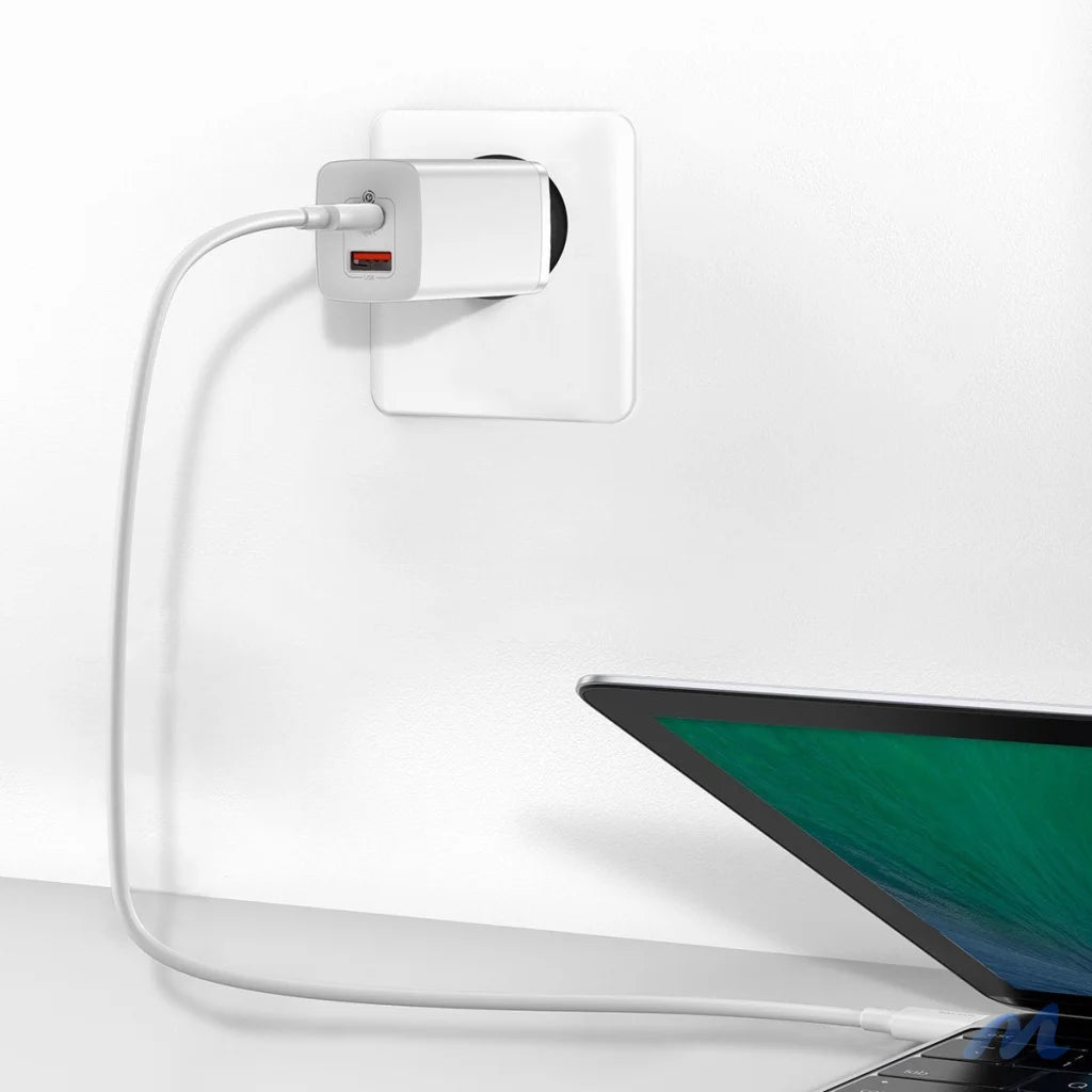 Quick Travel Charger Baseus GaN2 Lite USB+C 65W EU (white)