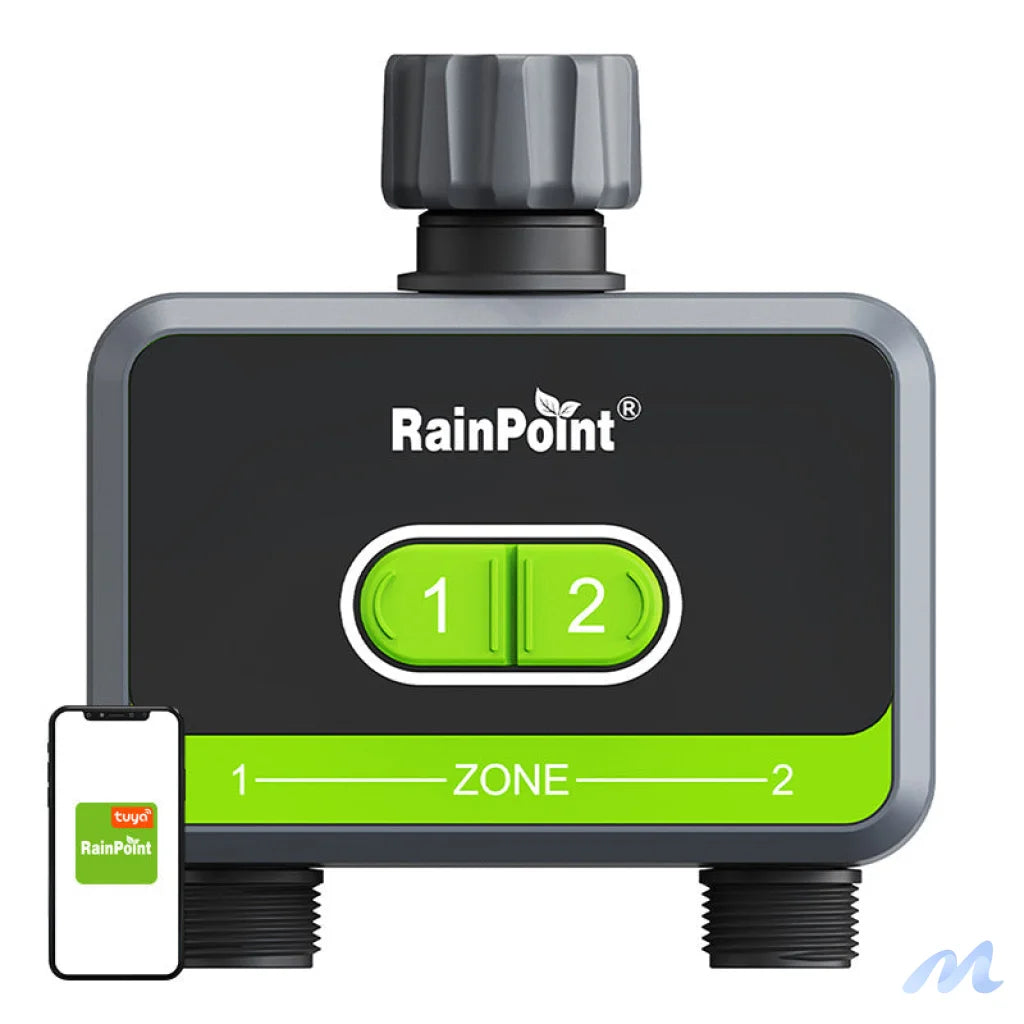 RainPoint 2-zone irrigation controller with app