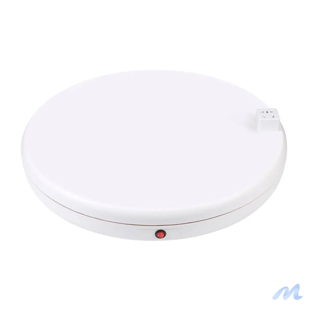 Rotating display stand Puluz with power socket 45 cm (white)