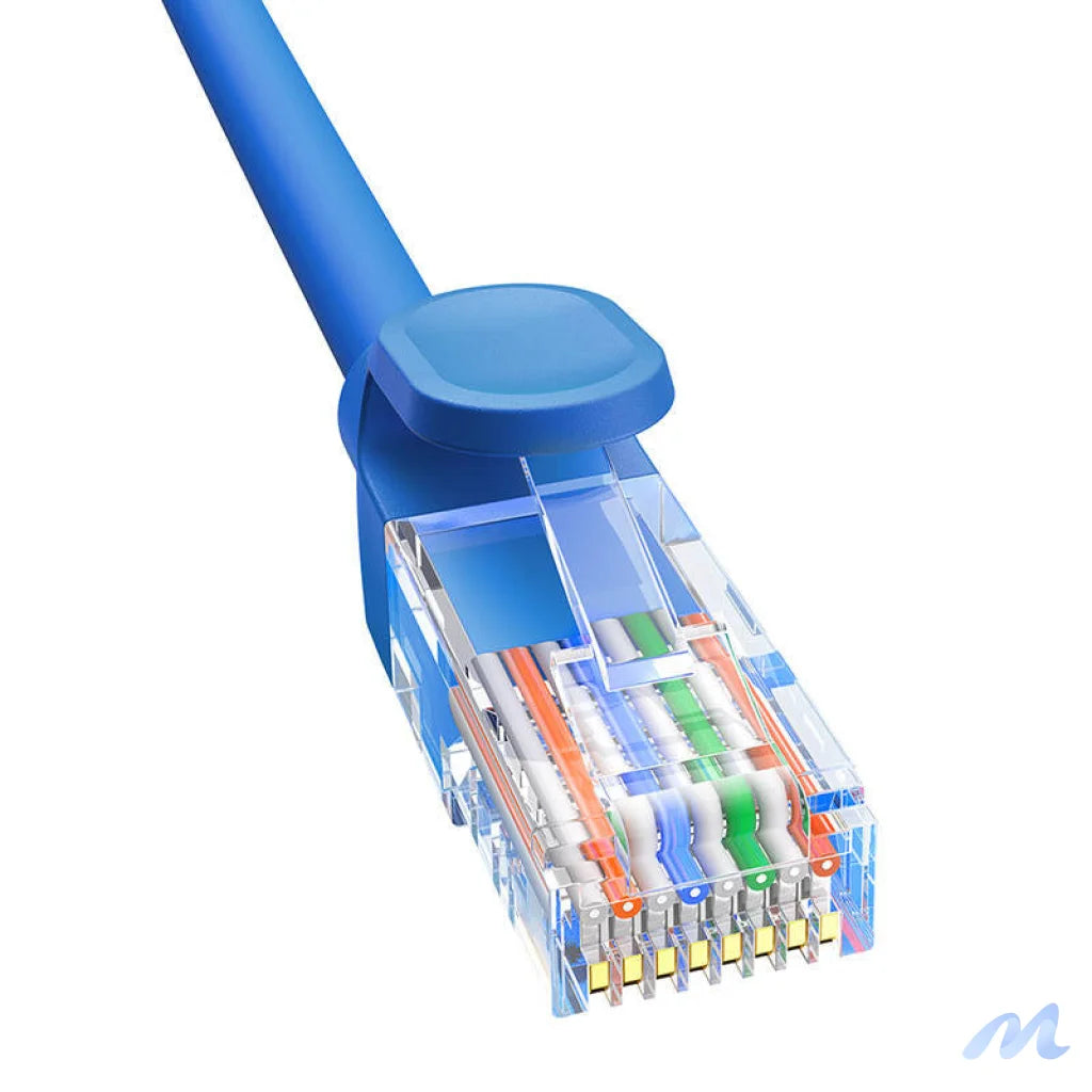 Round Cable Baseus Ethernet RJ45, Cat.6, 0,5m (blue)