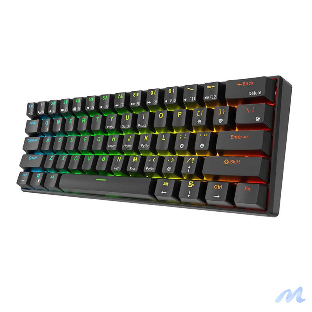 Royal Kludge RK61 RGB mechanical keyboard, brown switch (black) (QWERTY)