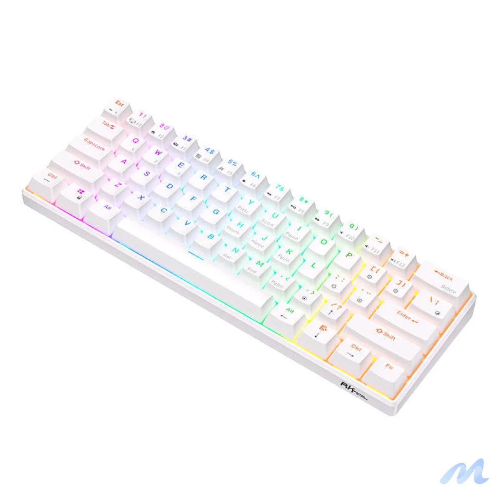 Royal Kludge RK61 RGB mechanical keyboard, brown switch (white) (QWERTY)