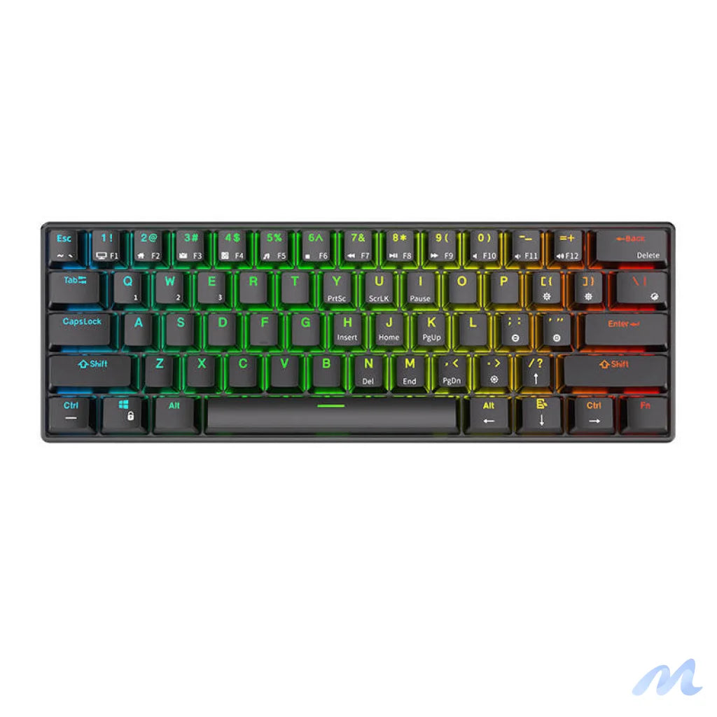 Royal Kludge RK61 RGB mechanical keyboard, red switch (black) (QWERTY)