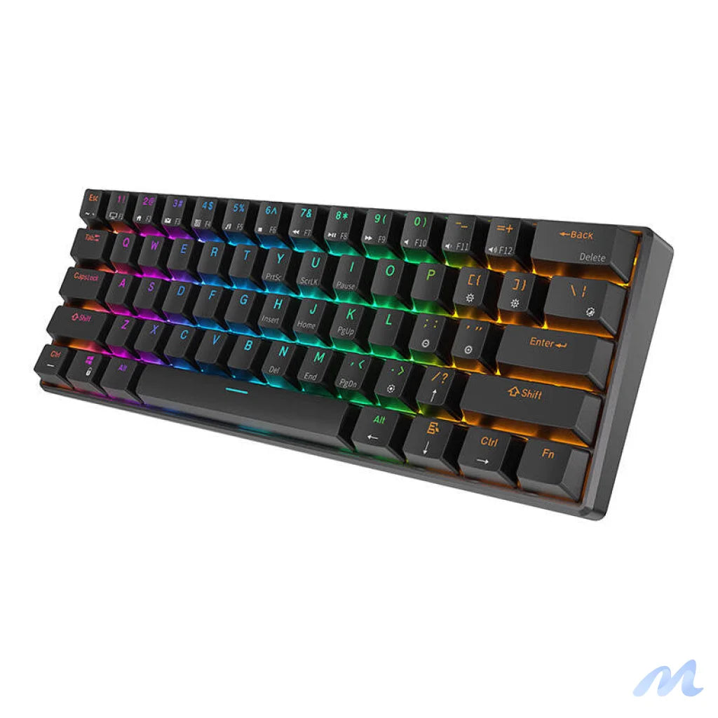 Royal Kludge RK61 RGB mechanical keyboard, red switch (black) (QWERTY)
