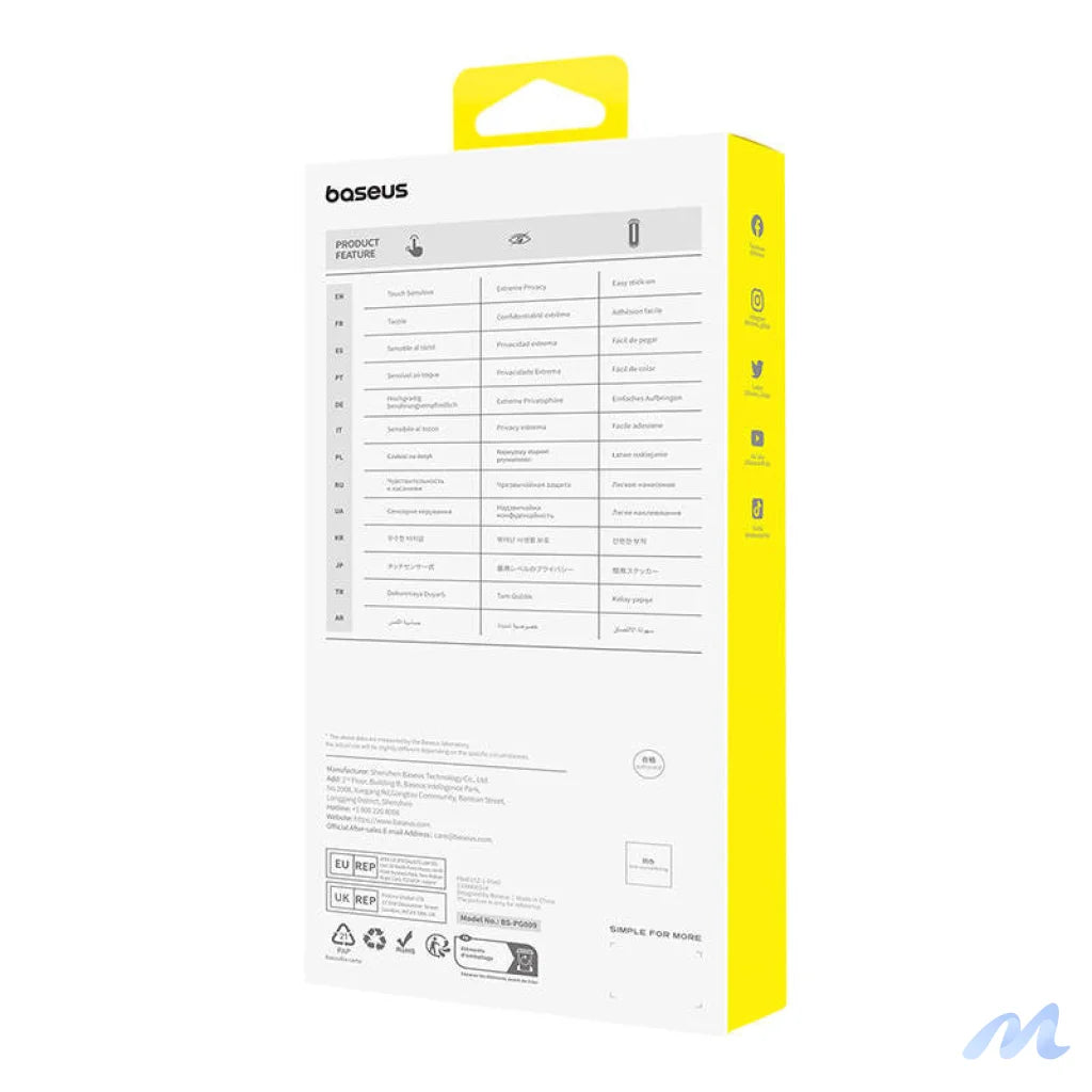 Sapphire Tempered Glass Baseus 0.3mm for iPhone 15 ProMax