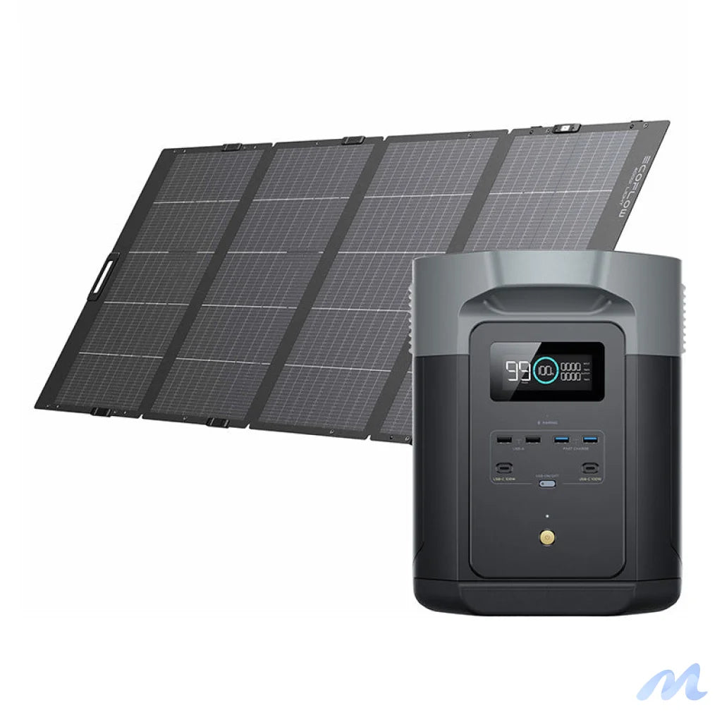 Set: EcoFlow Delta 2 Max power station + 400W photovoltaic panel.