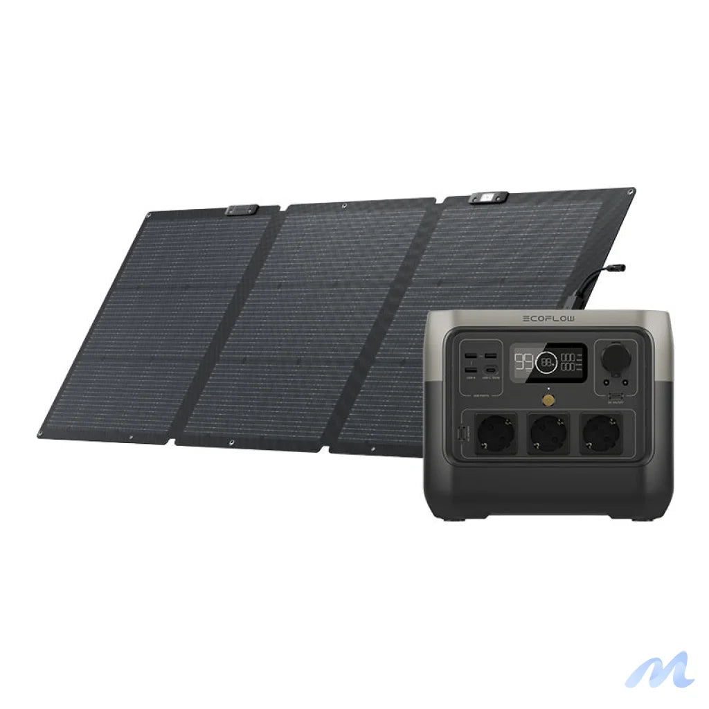 Set: EcoFlow River 2 Pro power station + 160W photovoltaic panel.