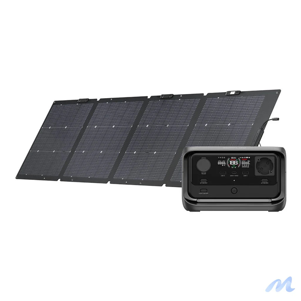 Set: EcoFlow River 3 Plus power station + 220W photovoltaic panel.