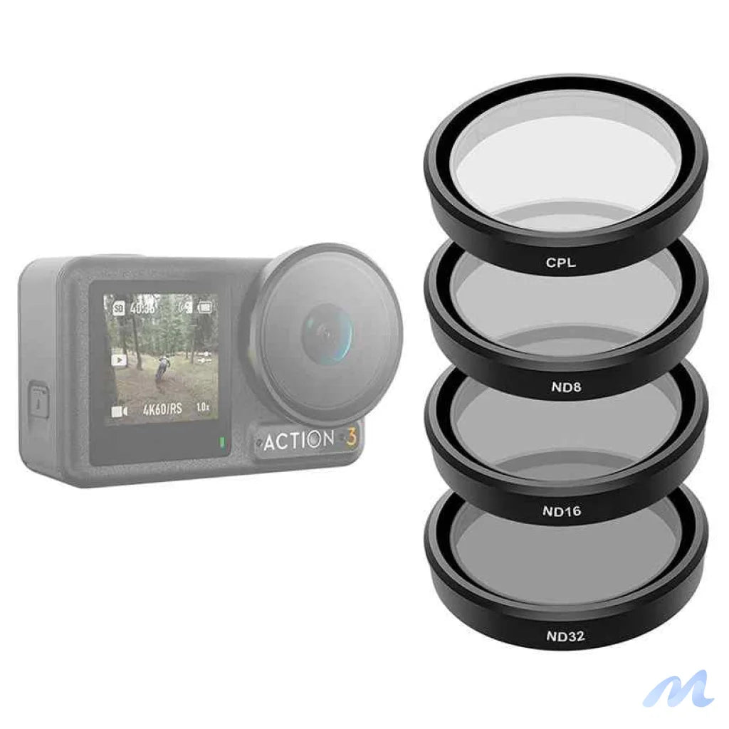 Set of 4 TELESIN CPL/ND8/ND16/ND32 filters for DJI Osmo Action 3 / 4 / 5