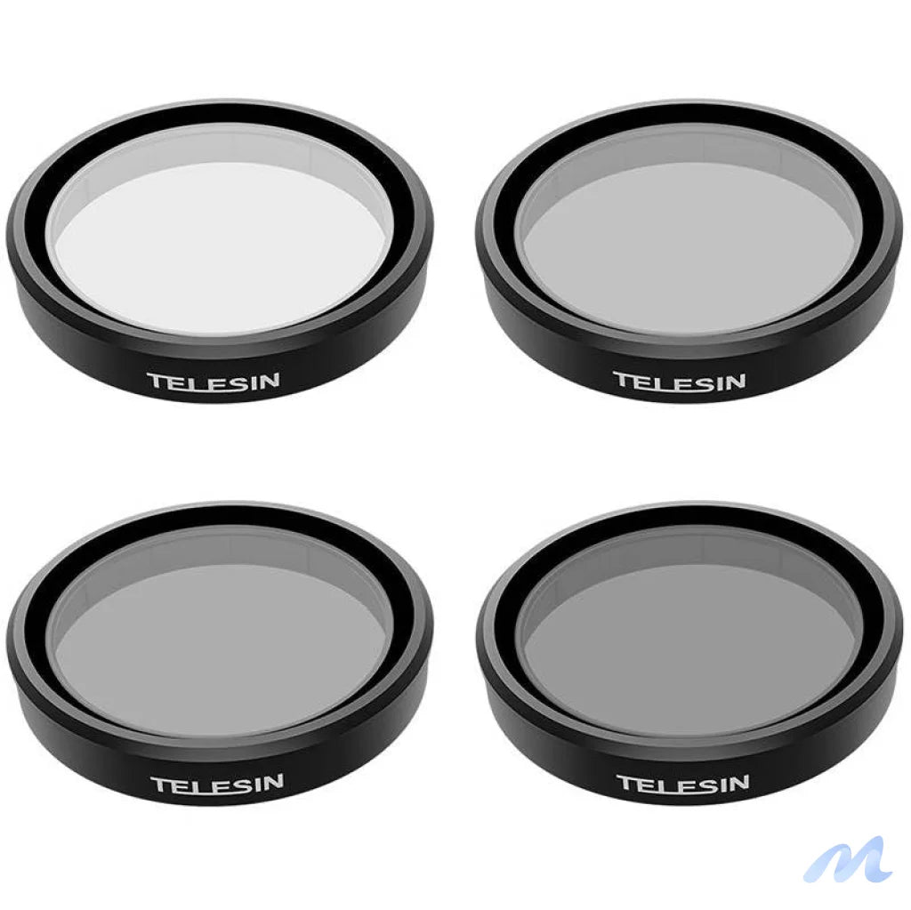 Set of 4 TELESIN CPL/ND8/ND16/ND32 filters for DJI Osmo Action 3 / 4 / 5