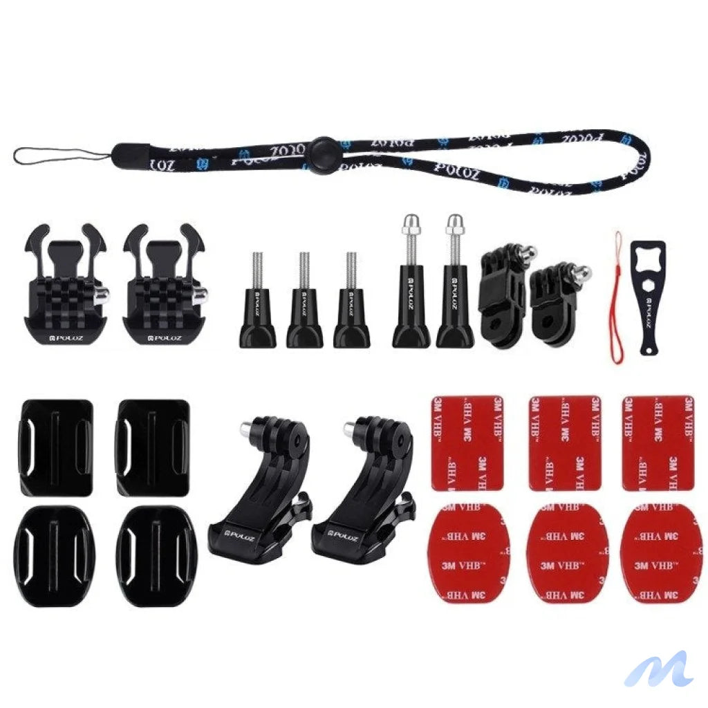 Set of 43 Puluz accessories for sports cameras (including Osmo Action 5 Pro, Ace Pro 2) PKT47