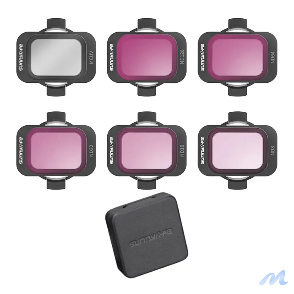 Set of 6 filters Sunnylife MCUV, ND8/16/34/64/128 for DJI Avata 2