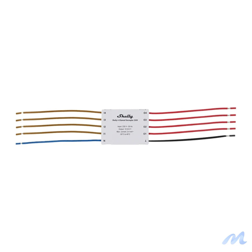 Shelly Decoupler 4-channel decoupler 230V