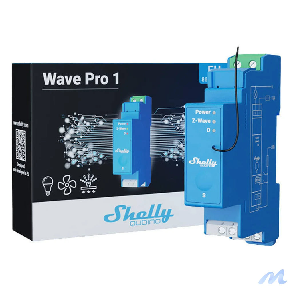 Shelly Qubino Pro 1 DIN rail Relay, 1-channel, Z-Wave