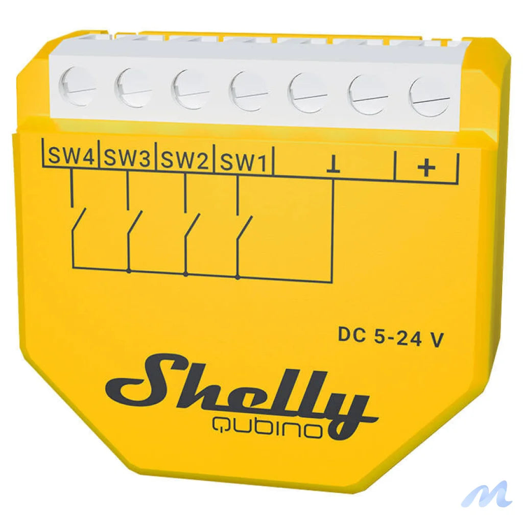 Shelly Qubino Wave i4 DC Scene Controller, Z-Wave (DC 5-24V)