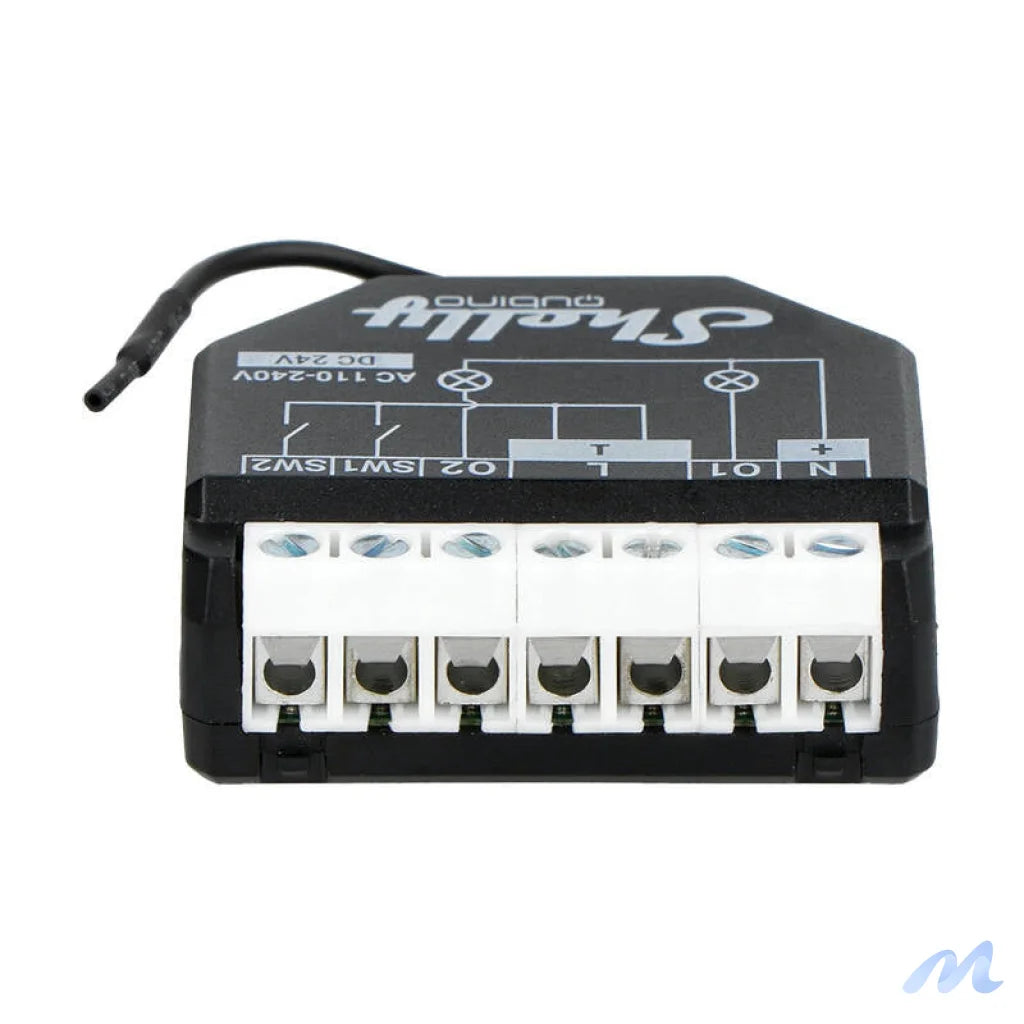 Shelly Qubino Wave2PM Controller, 2-channel, Z-Wave (Power measurement)