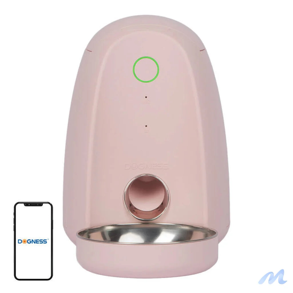 Smart food dispenser with plastic bowl WIFI mini Dogness (pink))