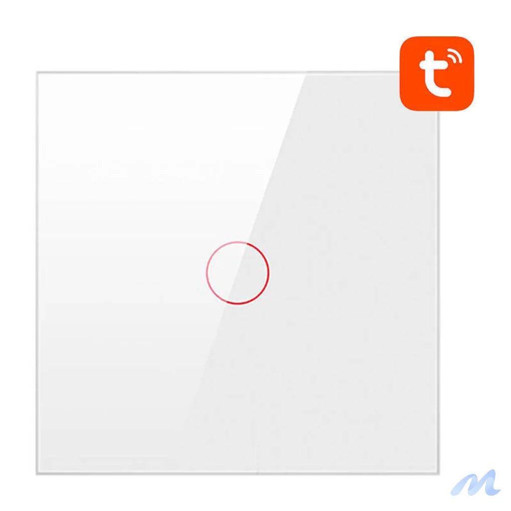 Smart Light Switch ZigBee Avatto LZTS02-EU-W1 1 Way No Neutral TUYA (white)