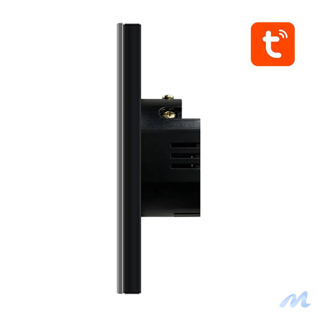 Smart Light Switch ZigBee Avatto ZTS02-EU-B2 2 Way TUYA (black)