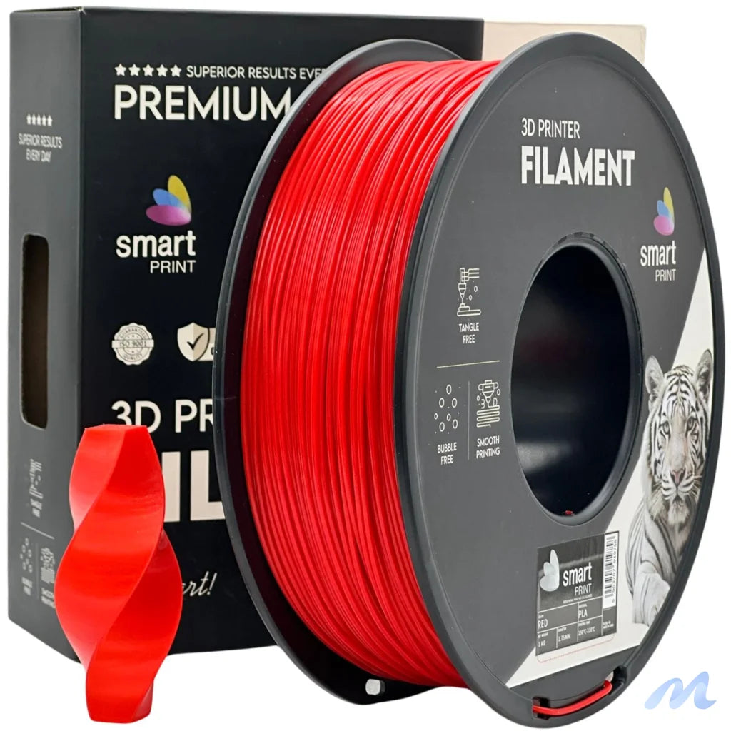 Smart Print PLA is easy to use, great for beginners. It prints smoothly with strong layer adhesion and minimal warping. Special inhibitors boost durability and color, making it ideal for everyday prints.