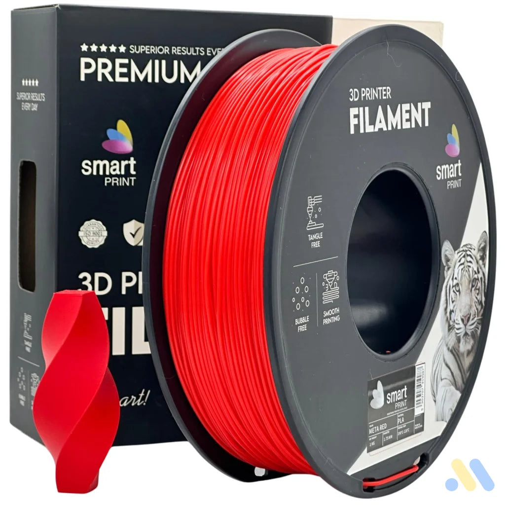Smart Print PLA is easy to use, great for beginners. It prints smoothly with strong layer adhesion and minimal warping. Special inhibitors boost durability and color, making it ideal for everyday prints.