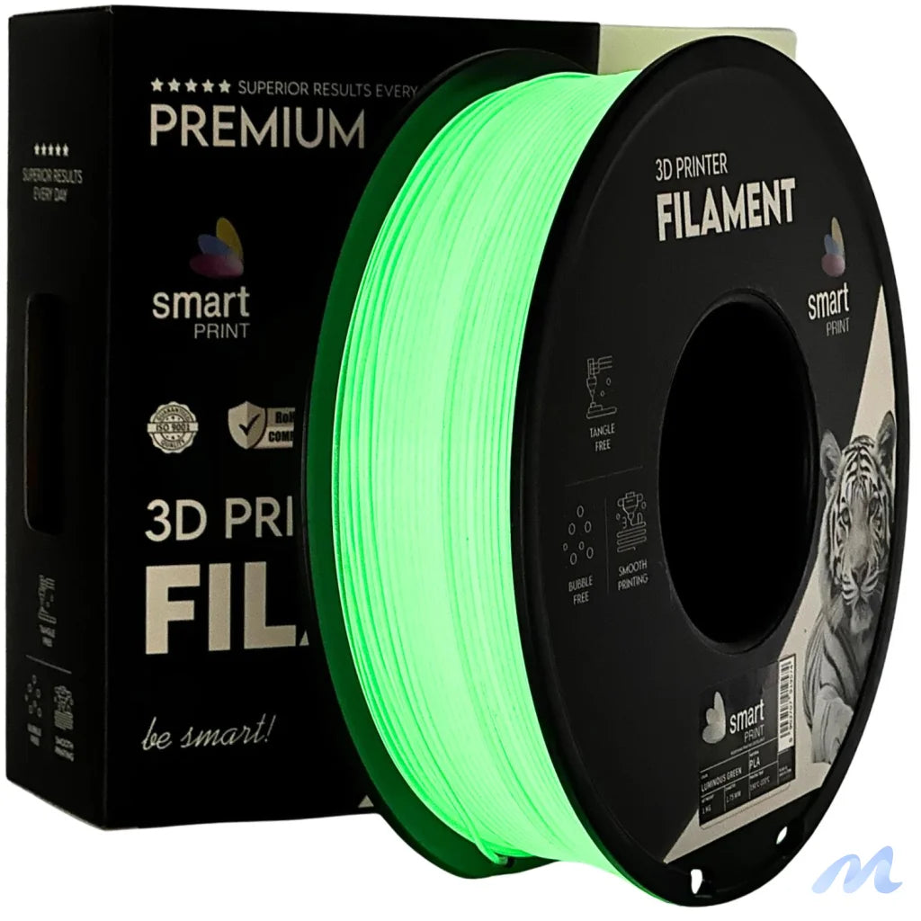 Smart Print PLA is easy to use, great for beginners. It prints smoothly with strong layer adhesion and minimal warping. Special inhibitors boost durability and color, making it ideal for everyday prints.