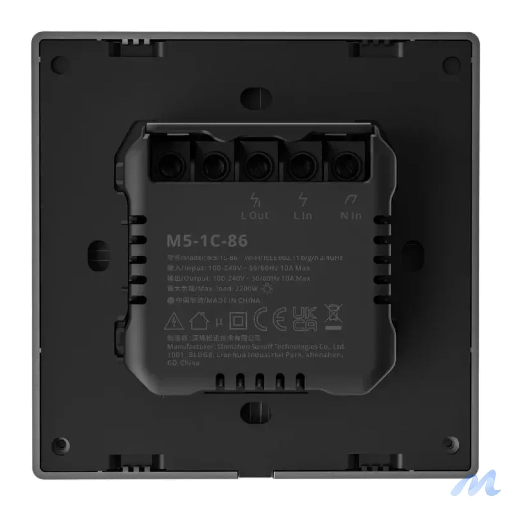 Smart Scene Wall Switch WiFi Sonoff M5 1C (1-channel)