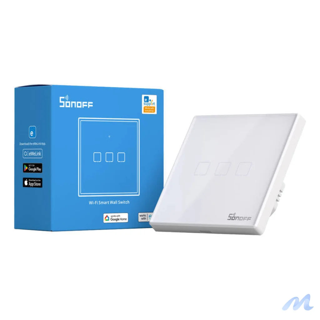 Smart Switch WiFi + RF 433 Sonoff T2 EU TX (3-channel) updated