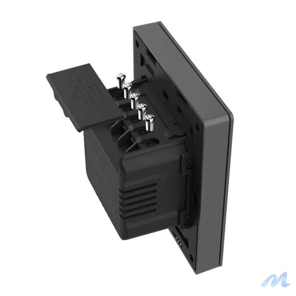 Smart WiFi wall switch SONOFF M5-1C-80 (1-channel, for frame, graphite)