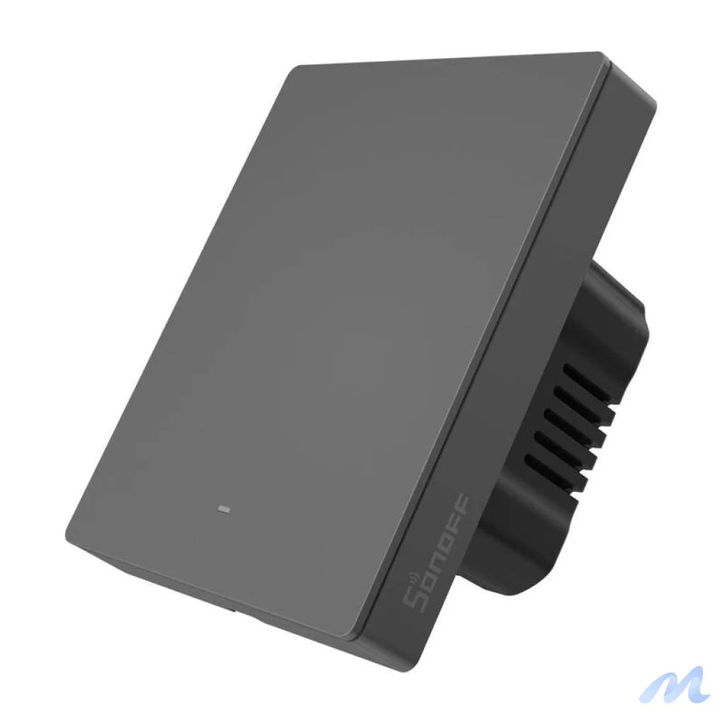 Smart WiFi wall switch SONOFF M5-1C-80 (1-channel, for frame, graphite)