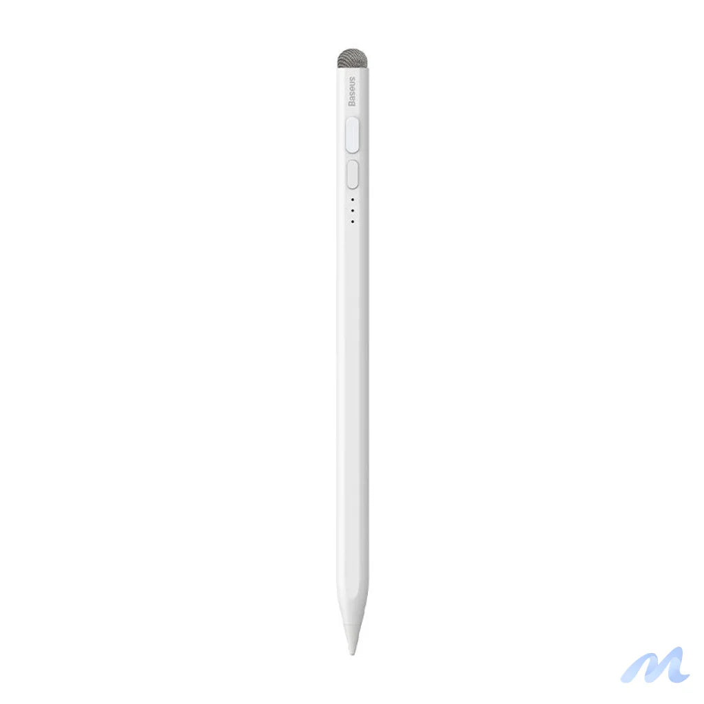 Smooth Writing Stylus with LED Indicators (Active+Passive) White