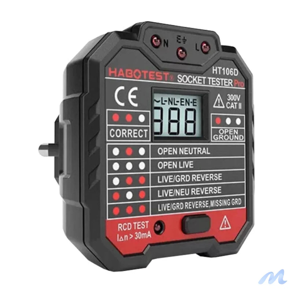 Socket tester with digital display Habotest HT106D