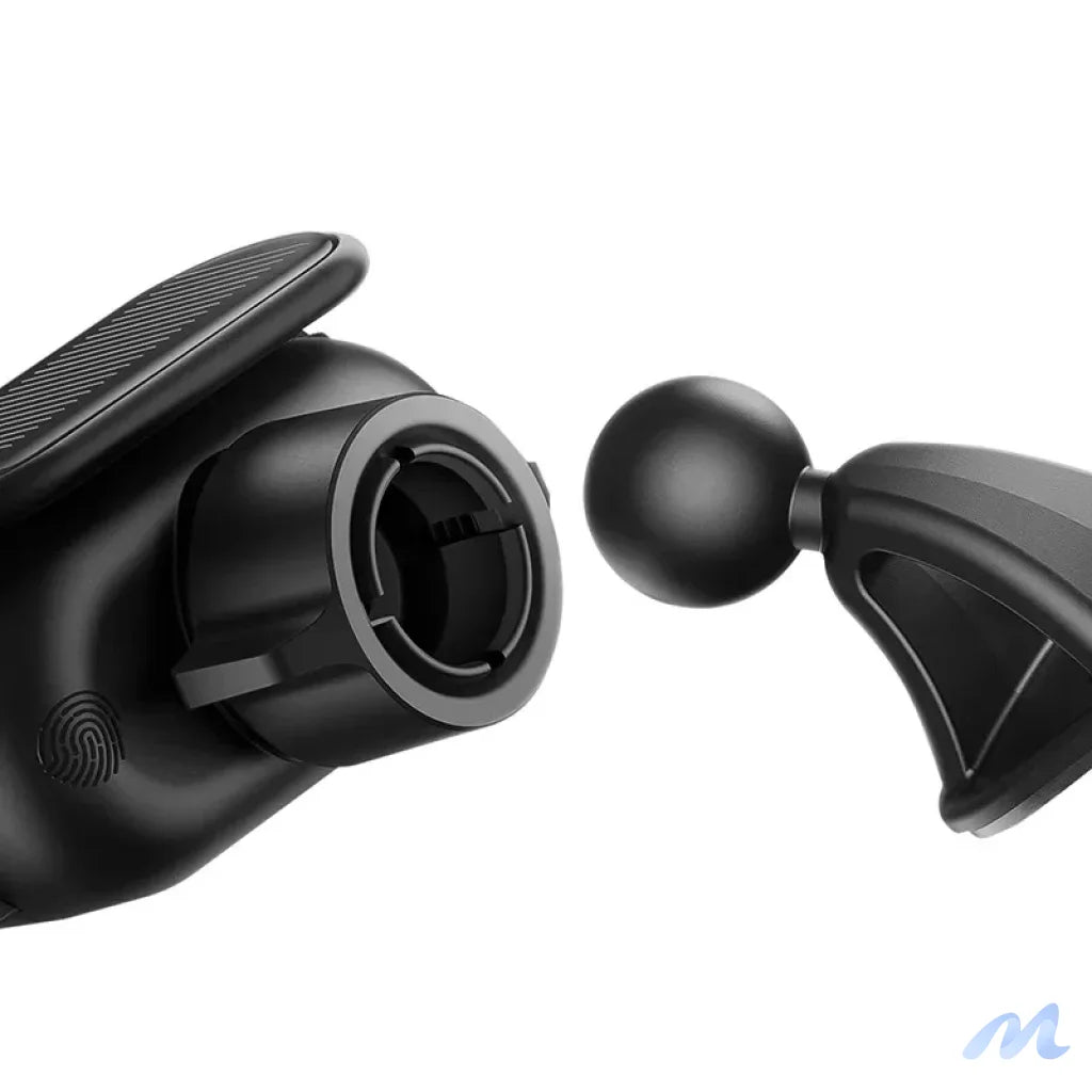 Solar Electric Car Phone Holder Baseus Steel Cannon Pro (Black)