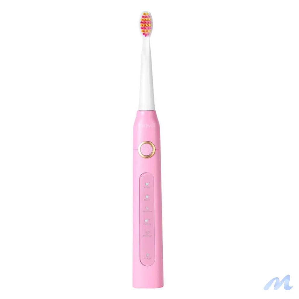 Sonic toothbrushes with head set and case FairyWill FW-507 (Black and pink)