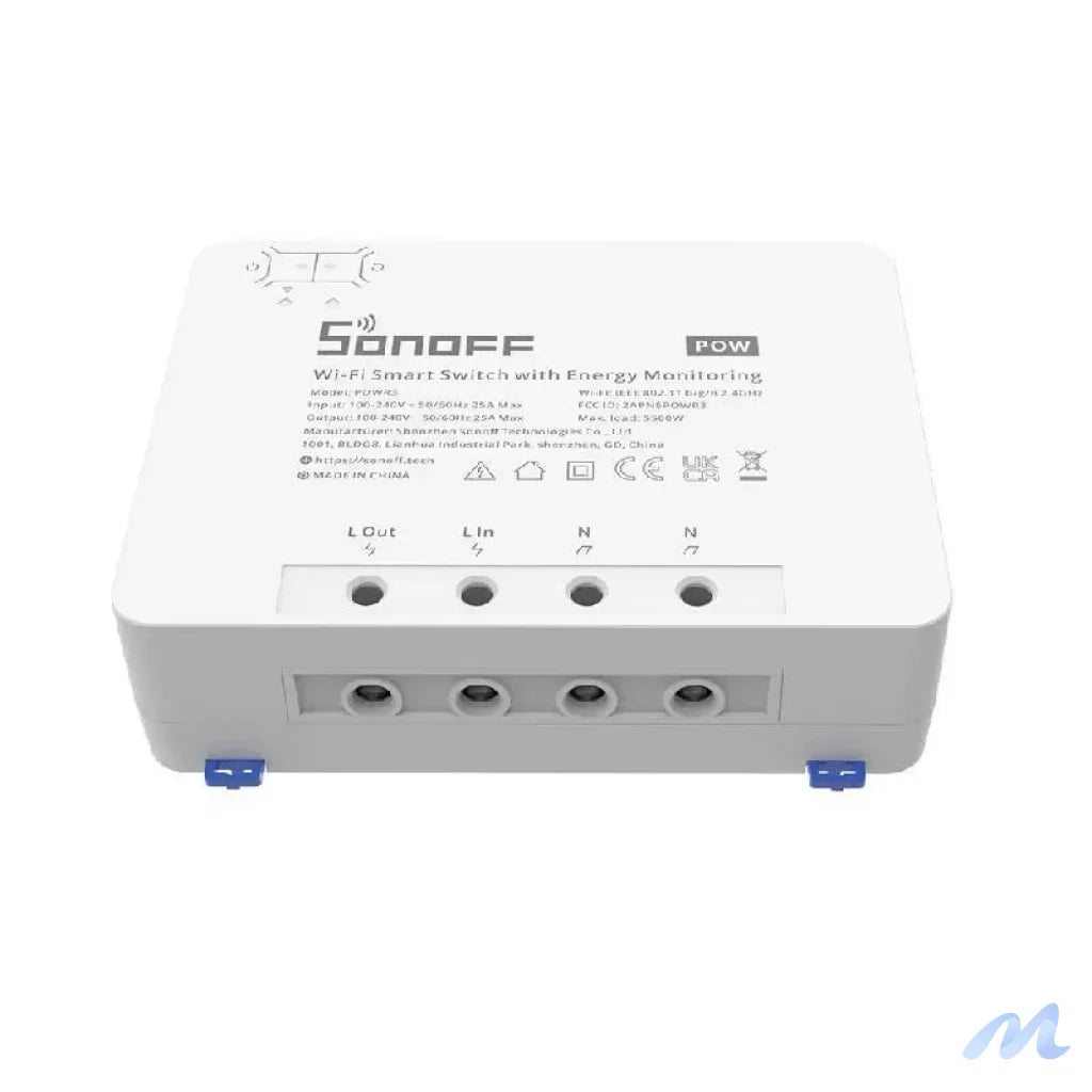 Sonoff POWR3 smart WiFi switch with current measurement function