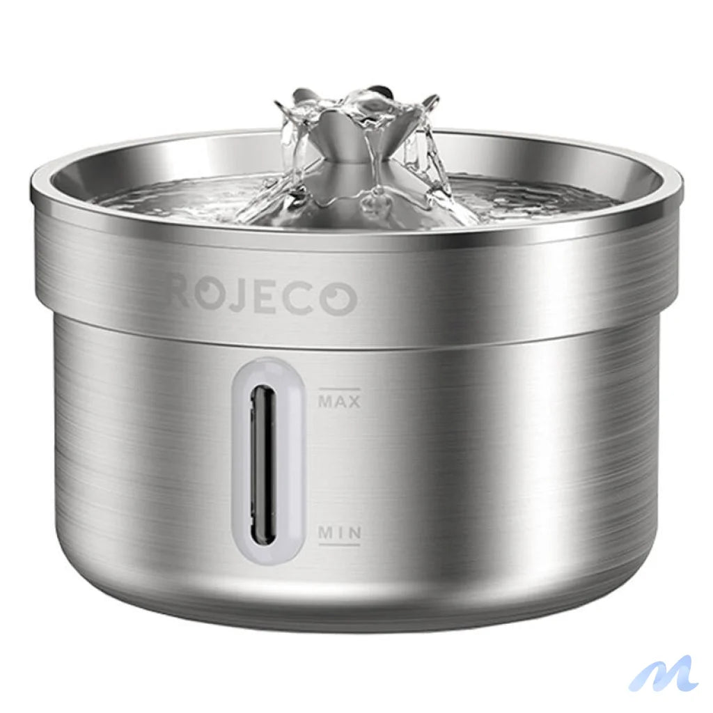 Stainless steel fountain / drinker for dog and cat 2l Rojeco