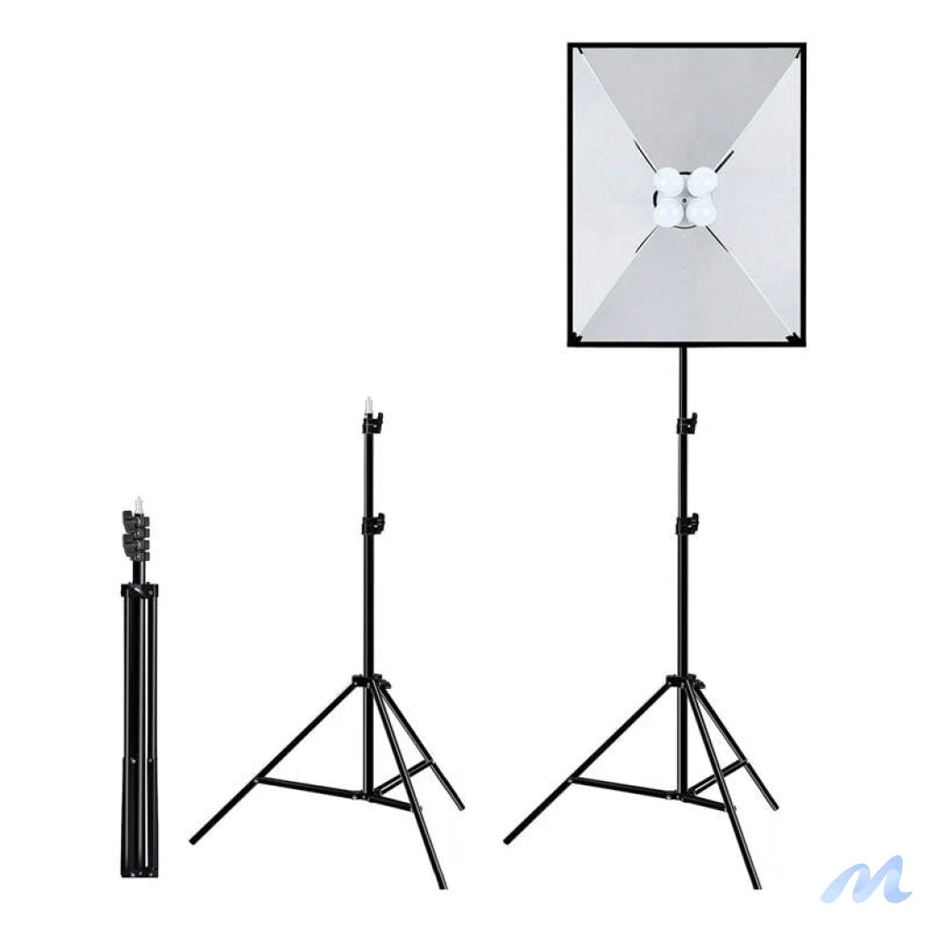 Studio set Puluz softbox 50x70cm, tripod, LED bulb 4 pcs PU5071EU