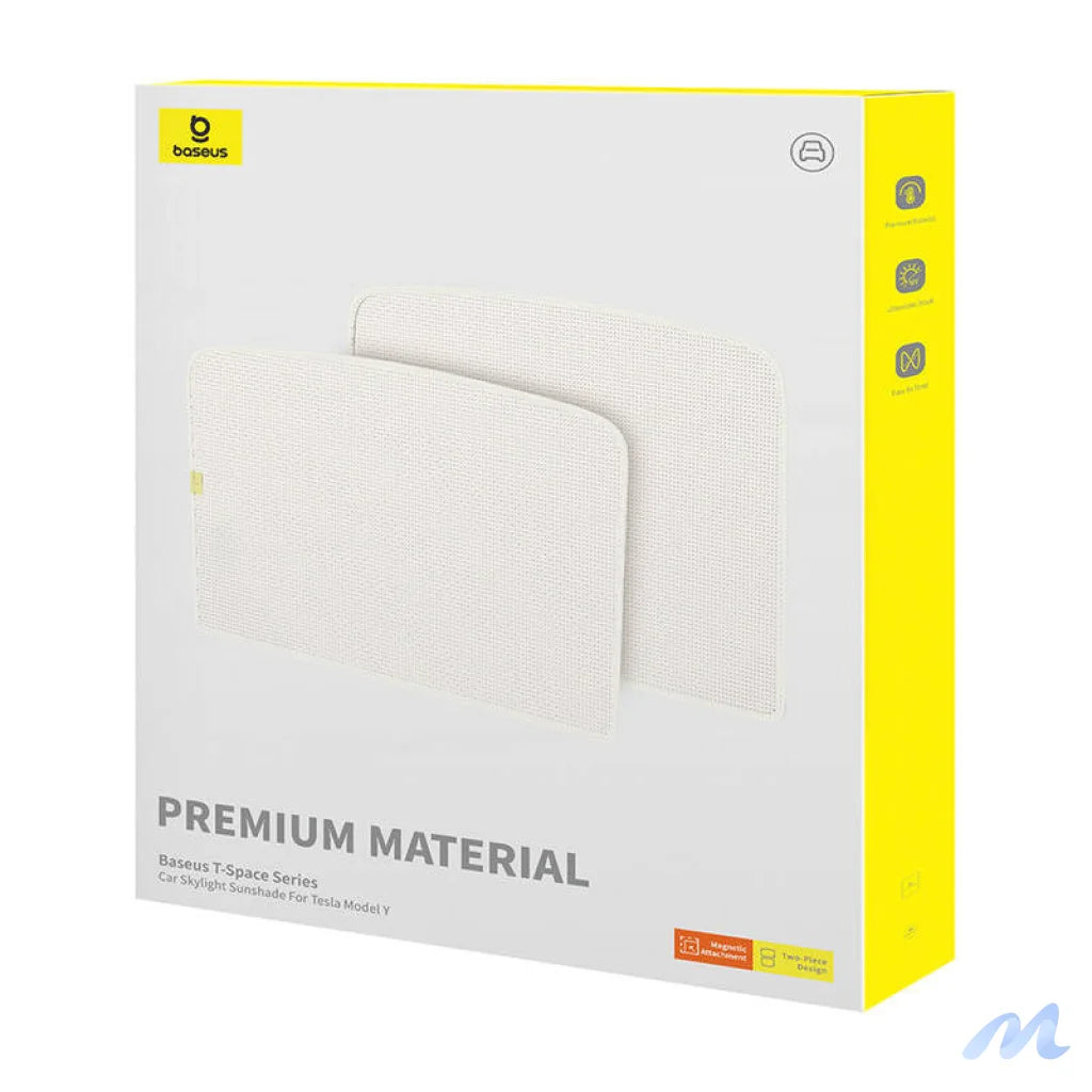 Sunshade for Tesla Model Y Baseus T-Space Series - double layer (white)